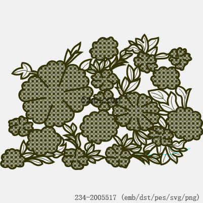 svg矢量绣花图下载