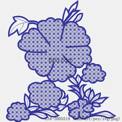 svg矢量绣花图下载