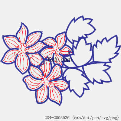 svg矢量绣花图下载
