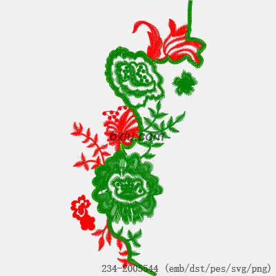 svg矢量绣花图下载