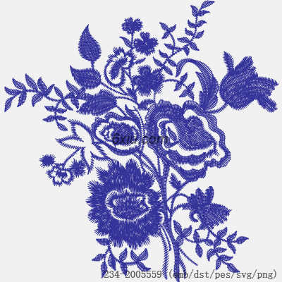 svg矢量绣花图下载