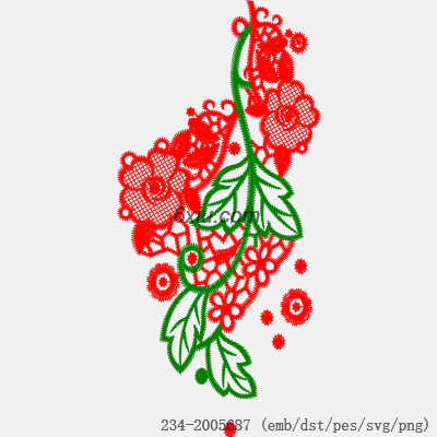 svg矢量绣花图下载