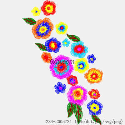 svg矢量绣花图下载