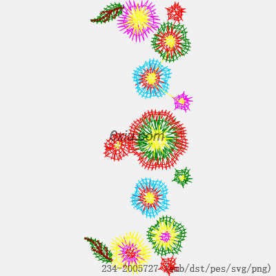 svg矢量绣花图下载