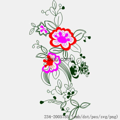 svg矢量绣花图下载