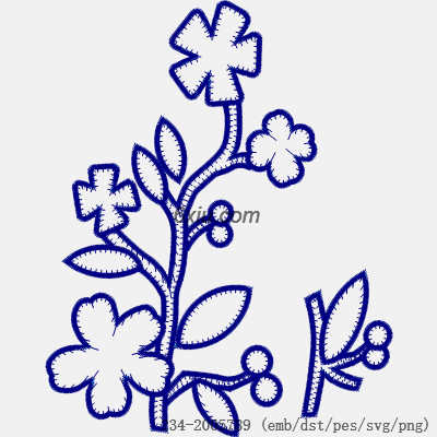 svg矢量绣花图下载