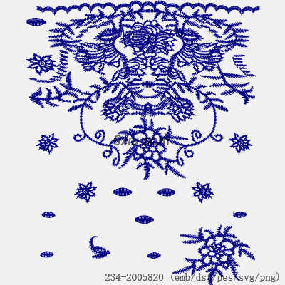 svg矢量绣花图下载
