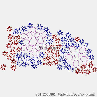 svg矢量绣花图下载