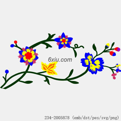 svg矢量绣花图下载