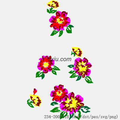 svg矢量绣花图下载