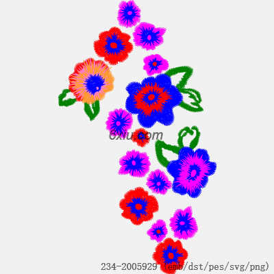 svg矢量绣花图下载