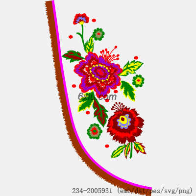 svg矢量绣花图下载