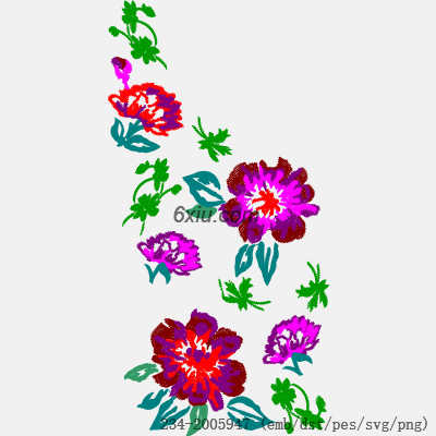 svg矢量绣花图下载