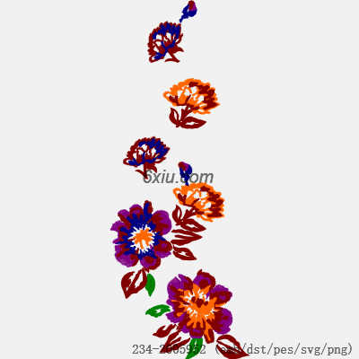 svg矢量绣花图下载