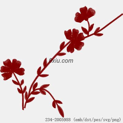 svg矢量绣花图下载