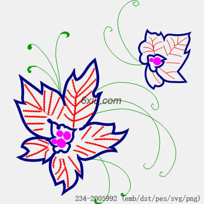 svg矢量绣花图下载