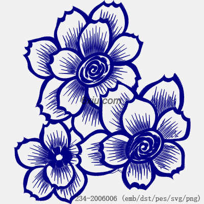 svg矢量绣花图下载