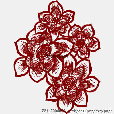 svg矢量绣花图下载
