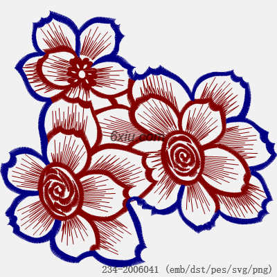 svg矢量绣花图下载