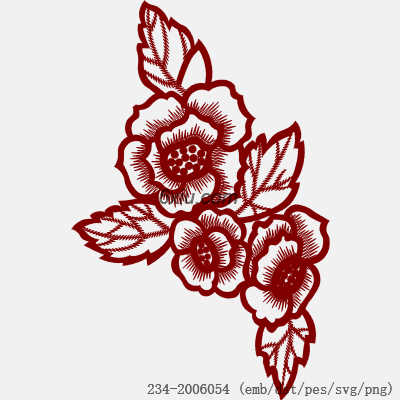 svg矢量绣花图下载
