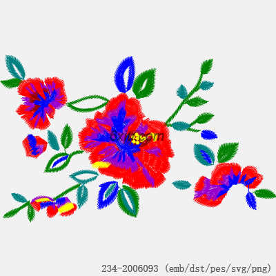 svg矢量绣花图下载