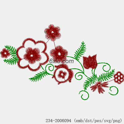 svg矢量绣花图下载