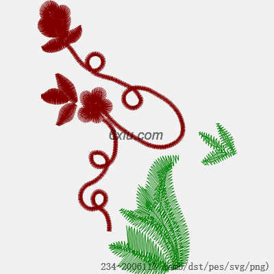 svg矢量绣花图下载