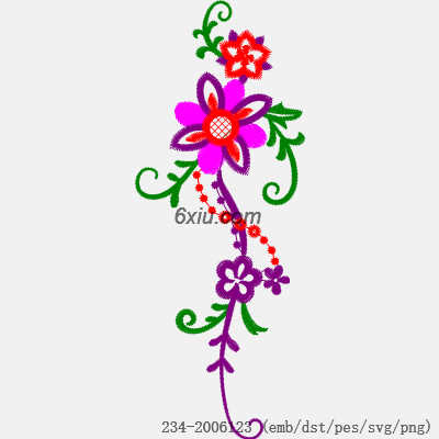 svg矢量绣花图下载