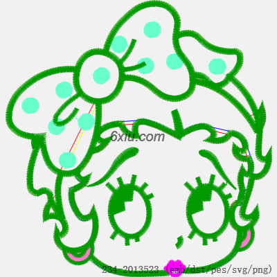 svg矢量绣花图下载