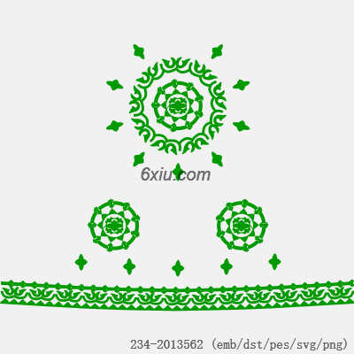 svg矢量绣花图下载