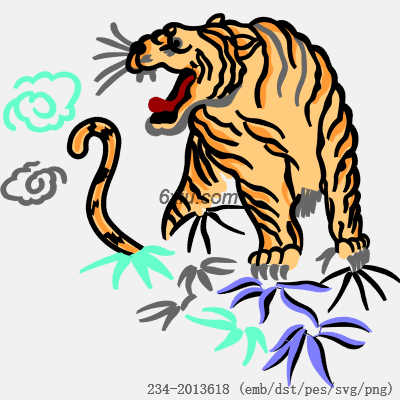 svg矢量绣花图下载