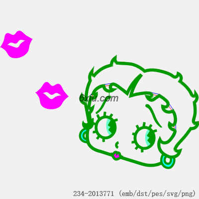 svg矢量绣花图下载