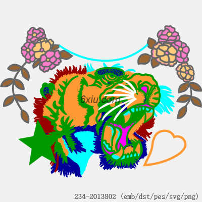 svg矢量绣花图下载