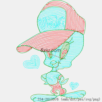 svg矢量绣花图下载