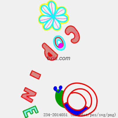 svg矢量绣花图下载