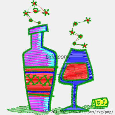 svg矢量绣花图下载