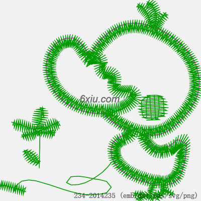 svg矢量绣花图下载