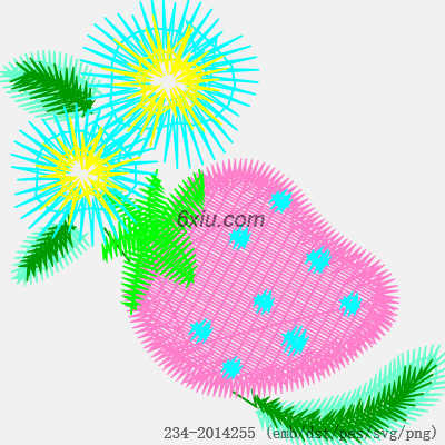 svg矢量绣花图下载