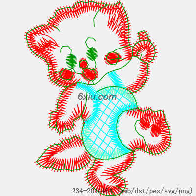 svg矢量绣花图下载