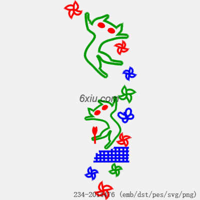 svg矢量绣花图下载