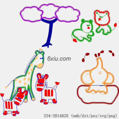 svg矢量绣花图下载