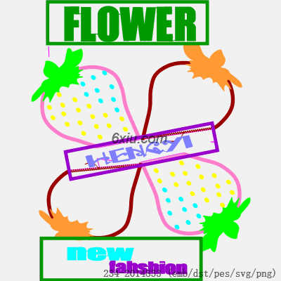 svg矢量绣花图下载