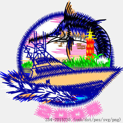 svg矢量绣花图下载