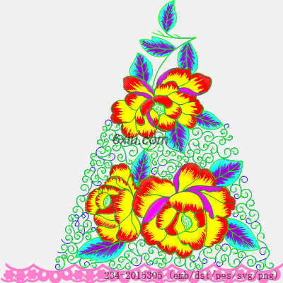 svg矢量绣花图下载