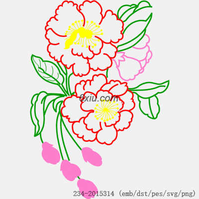 svg矢量绣花图下载