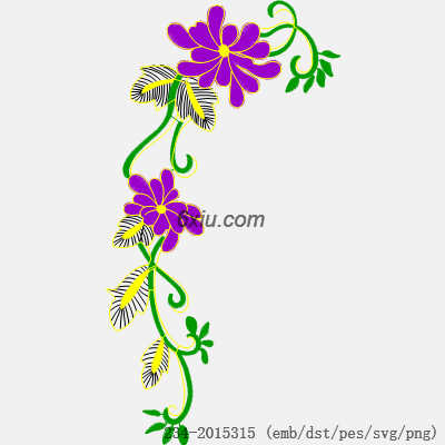 svg矢量绣花图下载