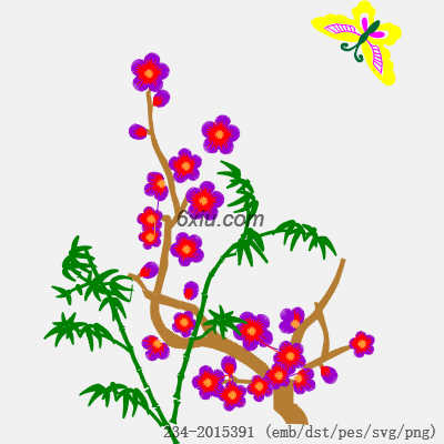 svg矢量绣花图下载