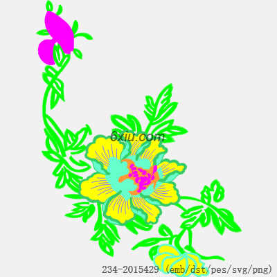 svg矢量绣花图下载