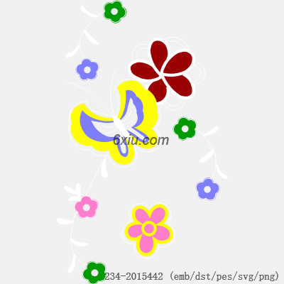 svg矢量绣花图下载
