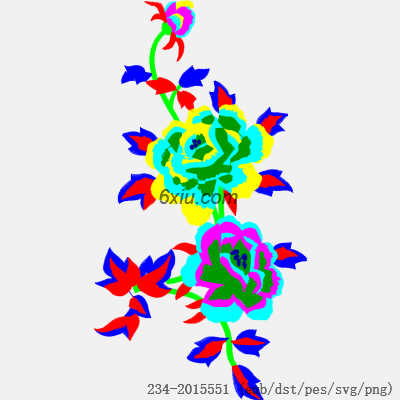 svg矢量绣花图下载